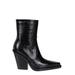 Embossed Ankle Boots