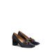 Samantha Croc Embossed Bit Loafer Pump