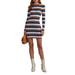 Fashionably Educated Stripe Long Sleeve Mini Sweater Dress