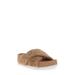 Annie Crossband Faux Shearling Slide Sandal