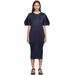 Navy Monthly Colors August Midi Dress