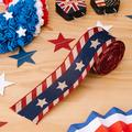 Independence Day Decorations: American Ribbon Festival Streamers, Flag Colors Red White Blue, Party Dress-Up For Memorial Day/The Fourth of July