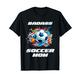 Graffiti-Farbe, Motiv: Badass Soccer Mom, Fußballball-Design T-Shirt