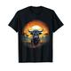 Buffalo Artwork Wildlife Safari Natur Bison Bunter Sonnenuntergang T-Shirt