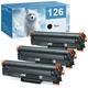 126 Black Toner Cartridge for Canon 126 Toner Cartridge CRG-126 Compatible for Canon LBP6230dw Toner imageCLASS LBP6230dw LBP6200d LBP6230dn LBP6230 LBP6200 Printer 3 Black 126 CRG126 Toner Cartridge