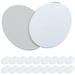 20 Pcs Mini Make-up Mirror Alloy Cosmetic Tile Table Decor Decorations Small Child