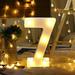 Beppter An Led Digital Light Led Light Alphabet Led Digital Lights Light Up White Plastic Digital Standing Hanging 7