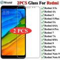 2Pcs/Lot 9H Tempered Glass For Xiaomi Redmi 9a 8a 7a 6a 5a 4a Screen Protector For Redmi 9 8 7 6 5 4 3 3s Note 9s 9 8 7 6 5 Pro For Redmi 6 2 Pcs