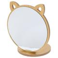 FOMIYES Vanity Mirror Vanity Mirror Make Up Mirror Wooden Mirror Tabletop Wood Mirrors Cat Mirrors for Indoor Makeup Desktop Vanity Mirror Make Up Mirror Make Up Mirror