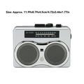 Portable Cassette Player Recorder AM FM Cassette Player and Recorder Radio with Headphone Speaker for Shower Outdoor