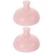 2 Pcs Phlegm Device Cup Baby Sputum Clapper Child Pink Silica Gel