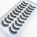 Natural soft black stem multi-layer black eyelashes thick curled eyelashes