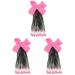 3 Pieces Ponytail Beads and Dreadlocks Afro Wig Braided with Hair Band Bowknot Extensions Child