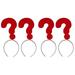 Question Mark Headband Fun Party Hair Accessories Christmas Unique Photo Prop Fashion Heart-shaped Sunglasses Red Miss