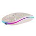 Buodes Summer Savings Clearance Wireless Mouse Dazzling Rechargeable 2.4GHz Ultra Thin Wireless Mouse Covered Wwith Crystal