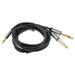 Dual 6.5 to 3.5 Audio -to-two Two-channel Laptop Mixer (slate Gray 1.5 Meters) Headphone Wire Cord