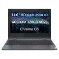 2022 Upgraded Lenovo Flex 3 X360 Chromebook Spin 2-in-1 Convertible Laptop Intel Celeron N4020 2-Core Processor 11.6 HD Touch LCD 4GB RAM 320GB(64GB SSD+ 256GB Card) Wi-Fi Chrome OS LIONEYE MP