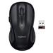 Logitech - M510 Wireless Optical Ambidextrous Mouse - Silver/Black