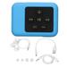 MP3 Music Player IPX8 Waterproof Bluetooth Light Weight Sports MP3 for Swimming Bathing Diving Blue 32GB