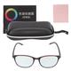 Red Green Blind Glasses Double Sided Coating UV Protection PC Resin Color Blindness Correcting Glasses Black Red Frame