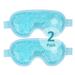 Cold Eye Mask Cooling Eye Mask Eye Ice Pack for Puffiness Reusable Ice Eye Mask Gel Eye Mask Frozen Eye Cold Compress for Dark Circles Migraines Stress Relief Skin Care (Blue-2Pack)