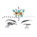 Acrylic Drilling Temporary Tattoo Face Jewels Crystal Face Stickers Makeup Accessories 171273