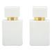 2pcs Empty Glass Perfume Bottle Large Capacity Golden Nozzle Glass Perfume Bottle Atomizer White 30ml