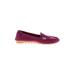 Flats: Burgundy Solid Shoes - Women's Size 40 - Almond Toe