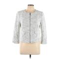 Ann Taylor Jacket: Silver Marled Jackets & Outerwear - Women's Size 12