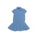 Polo by Ralph Lauren Dress - Shirtdress: Blue Solid Skirts & Dresses - Kids Girl's Size 6X