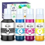 Topcolor GI-21 G3260 G3270 Ink Bottles Compatible for Canon 21 GI-21 GI21 Ink Refill Bottles Set Compatible for Canon