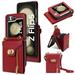 Leather wallet phone case suitable for Samsung Galaxy Z flip5/flip4/flip3 crossbody and card holder