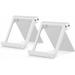 2 Pieces Tablet Computer Holder Cell Phone Holder Multi-Angle Cell Phone Holder Universal Foldable Cell Phone Holder (White)
