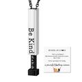 EIRZNGXQ Be Kind...Of A Bi*ch - Hidden Message Necklace Be Kind of a b Hidden Necklace 3D Engraving Vertical Bar Necklace Stainless Steel Funny Sayings Necklace for Women Girls L9S9