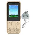 S502 2G Unlocked Multifunctional Elderly Cell Phone 2.4in Screen 3000mAh Dual SIM Phone 100?240V Gold UK Plug