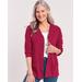 Blair Women's Essential Button Front Jacket - Red - S - Misses