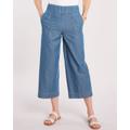 Blair Women's DenimLite Cropped Mid-Rise Flare Pants - Denim - 6P - Petite