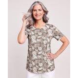 Blair Women's Knit Sport Tee - Tan - 2XL - Womens