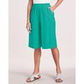 Blair Women's Crinkle Calcutta Cloth Split Skirt - Green - 3XL - Womens
