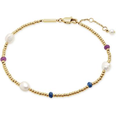 Esprit Fußkette Edelstahl, Perle One Size Damen Image