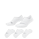 Nike Everyday Plus Lightweight Women's Training Footie Socks (3 Pairs) - White - Polyester