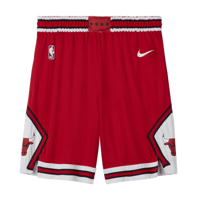 Chicago Bulls Icon Edition Men's Nike NBA Swingman Shorts - Red - Polyester