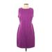Old Navy Cocktail Dress - Sheath Crew Neck Sleeveless: Purple Solid Dresses - Women's Size Large