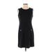 Ann Taylor LOFT Casual Dress - Sheath High Neck Sleeveless: Black Solid Dresses - New - Women's Size 4 Petite