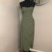 Zara Dresses | Euc Zara Pok O Dot Maxi Dress | Color: Green/White | Size: S