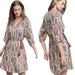 Anthropologie Dresses | Anthropologie Floreat Zharah Floral Metallic Tassel Peasant Dress - S | Color: Blue/Cream | Size: S