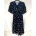 Anthropologie Dresses | J.O.A Los Angeles Navy Blue Floral Dress S | Color: Blue | Size: S