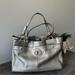 Coach Bags | Coach Penelope Silver Gray Leather Carryall Satchel Handbag Satchel Bag F16531 | Color: Silver | Size: Os