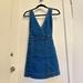 Free People Dresses | Free People Denim Overalls Dress | Color: Blue | Size: Xs