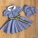 Ralph Lauren Dresses | Euc Ralph Lauren Baby Girl Shirt Dress-Blue + White Stripes, Blue + Yellow Belt | Color: Blue/White | Size: 9mb